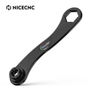 NICECNC Axle Wrench Removal Tool KTM Husqvarna 17-27-30mm Trail Side Multi Axle Spanner Wrench Tool (Black)