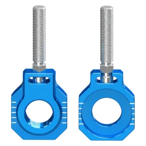 NICECNC Rear Chain Adjuster Axle Block KTM Husqvarna EXC/EXCF 2024-2026 (Blue)
