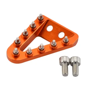 NICECNC Rear Brake Pedal Step Plate Tip KTM Husqvarna EXC EXCF 2017-2027 (Orange)