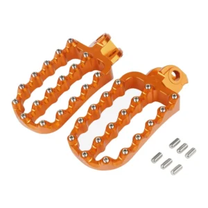 NICECNC Forged Wide Foot Pegs KTM Husqvarna 690-1290 Enduro/Adventure 2008-2023 (Orange)