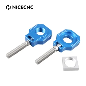 NICECNC Rear Chain Adjuster Axle Block KTM EXC/EXCF 2000-2023 (Blue)