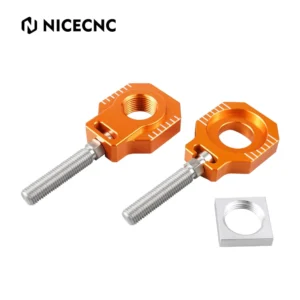 NICECNC Rear Chain Adjuster Axle Block KTM EXC/EXCF 2000-2023 (Orange)