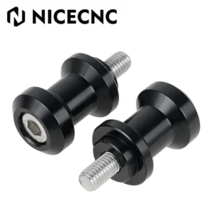 NICECNC Swingarm Spools Sliders Stand Holders KTM 250/390/690/790/890 Adventure (Black)