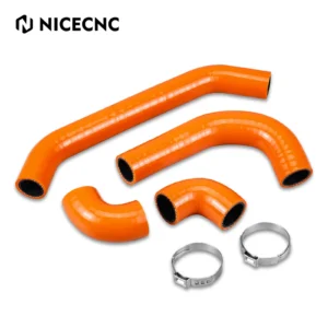 NICECNC Silicone Radiator Hose Kit KTM Husqvarna 250/300 EXC 2024-2027 (Orange)