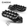 NICECNC Forged 0° Flat Foot Pegs KTM 250/390 Adventure 2020-2024 (Black)