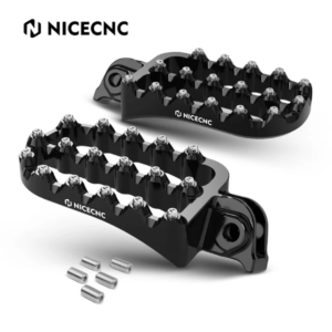 NICECNC Forged 0° Flat Foot Pegs KTM 250/390 Adventure 2020-2024 (Black)