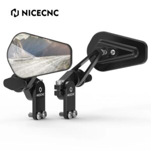 NICECNC Quick Flip Arrow Folding Mirror Kit Universal Motorcycle Handguard V2