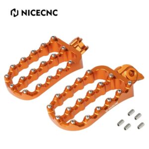 NICECNC Wide Foot Pegs KTM 250/390 Adventure 2020-2024 (Orange)