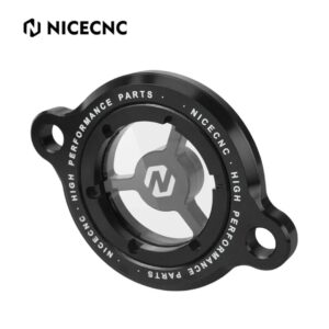 NICECNC Transparent Oil Filter Cover KTM 125/200/250/390 Adventure/Duke/RC (Black)