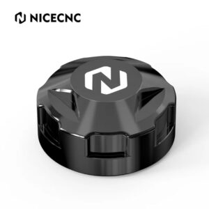 NICECNC Reservoir Cover Cooling Liquid Bottle Cap with Gasket KTM 125/250/390 Duke 2024 (Black)