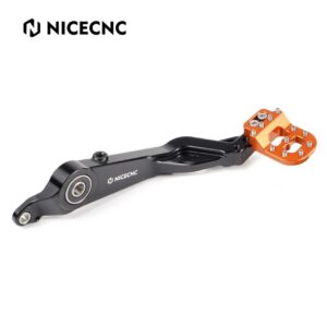 NICECNC Rear Brake Pedal Lever KTM 250/390 Adventure 2020-2024 (Black/Orange)