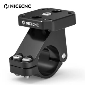 NICECNC 32mm Handlebar Clamp GPS Mount Bracket BMW R1200GS 2013-2018, R1250GS 2019-2023, R1300GS 2024-2025