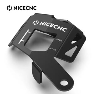 NICECNC Rear Brake Reservoir Guard BMW R1200GS 2013-2018, R1200R/RS 2015-2018, R1250GS 2019-2023 (Black)