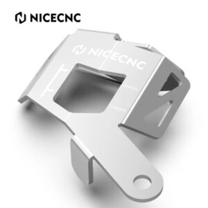 NICECNC Rear Brake Reservoir Guard BMW R1200GS 2013-2018, R1200R/RS 2015-2018, R1250GS 2019-2023 (Silver)