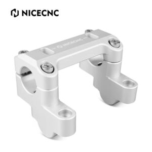 NICECNC Handlebar Riser BMW R1200GS 2013-2018, R1250GS 2019-2023 (Silver)
