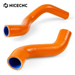NICECNC 3 Layer Reinforced Radiator Hose Kit KTM 790/890 Adventure 2019-2025 (Orange)