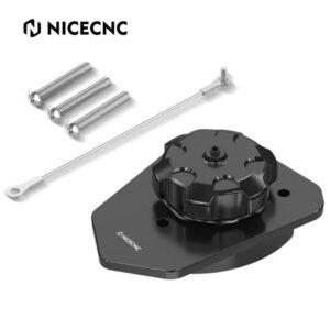 NICECNC Fuel Filler Neck Cover Cap Kit KTM 690 Enduro 2019-2024 (Black)