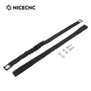 NICECNC Front Lift & Rear Fender Pull Strap Kit KTM Husqvarna EXC/EXCF 2020-2023 (Black)