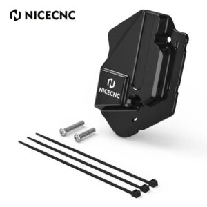 NICECNC Left Power Valve Cover Guard KTM Husqvarna 125/250/300 EXC 2024-2027 V2 (Black)
