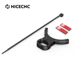 NICECNC Front Brake Hose Guide Clamp KTM Husqvarna Adventure/Enduro/EXC/EXCF (Black)
