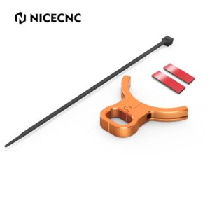 NICECNC Front Brake Hose Guide Clamp KTM Husqvarna Adventure/Enduro/EXC/EXCF (Orange)