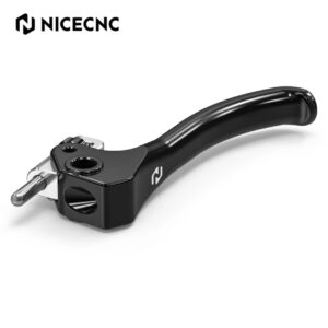 NICECNC Braktec Short Clutch Lever Husqvarna TE/FE 2022-2024 New Logo (Black)