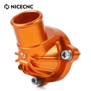 NICECNC Thermostat Housing Cover Water Connection KTM 790/890 Adventure 2019-2025 (Orange)