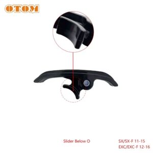 OTOM Chain Slider Lower Part KTM Husqvarna EXC/EXCF 2012-2016 (Black)