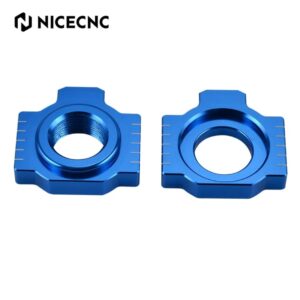 NICECNC Axle Block Chain Adjuster KTM Husqvarna 690/701 Enduro, 790/890/950/990/1090/1190/1290 Adventure (Blue)